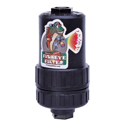 Fisheye in-line paint gun filter